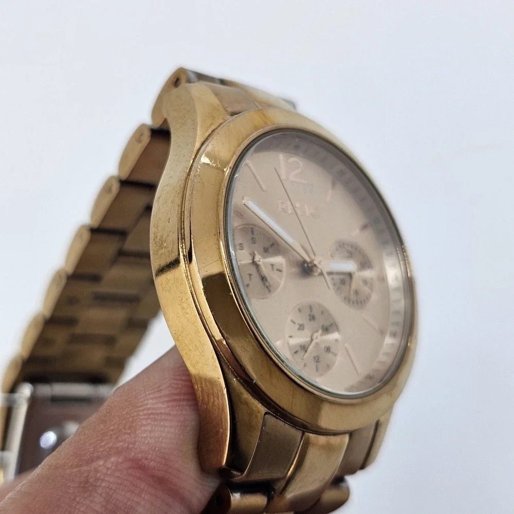 Relic Women's Watch 36MM Gold Dial Gold Bracelet 6